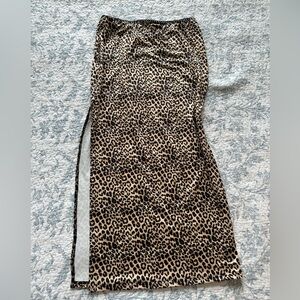 Cheetah print shein midi skirt